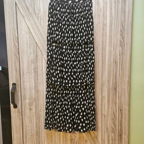 Fame & Partners The Romero  Preppy Maxi Pleats polka dots skirts - Picture 3 of 13